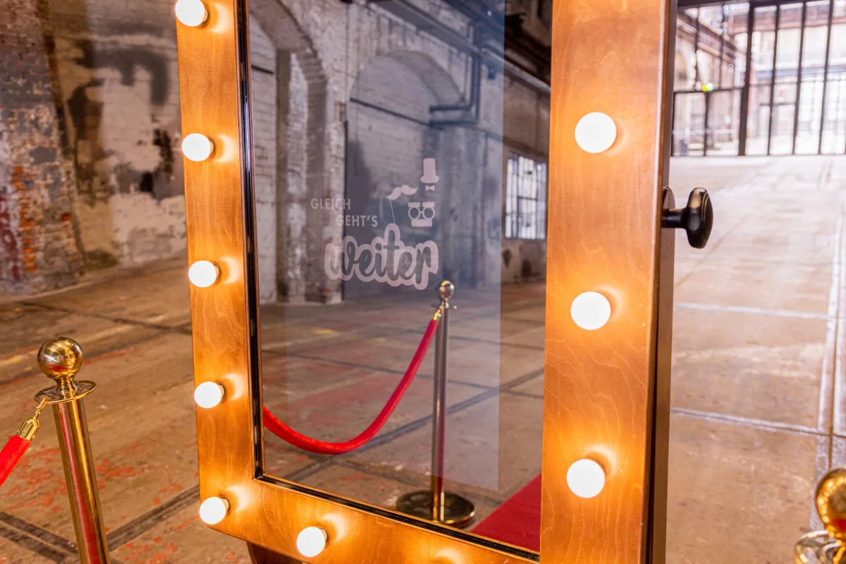 Magic Mirror von Save the Moment auf einem Firmenevent
